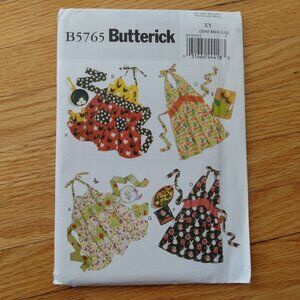 Apron Sewing Pattern Full Bib Size Small Medium Large Butterick 5765 UNCUT